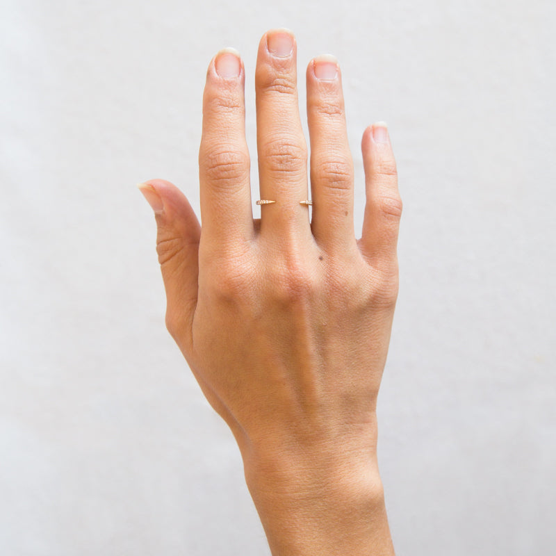 Open Slice Ring - Micropavé