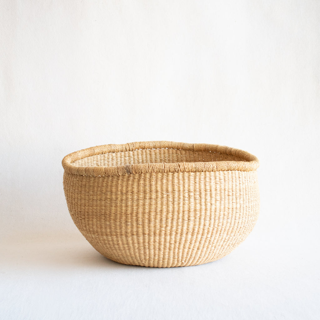 Swahili Round Bolga Storage Basket