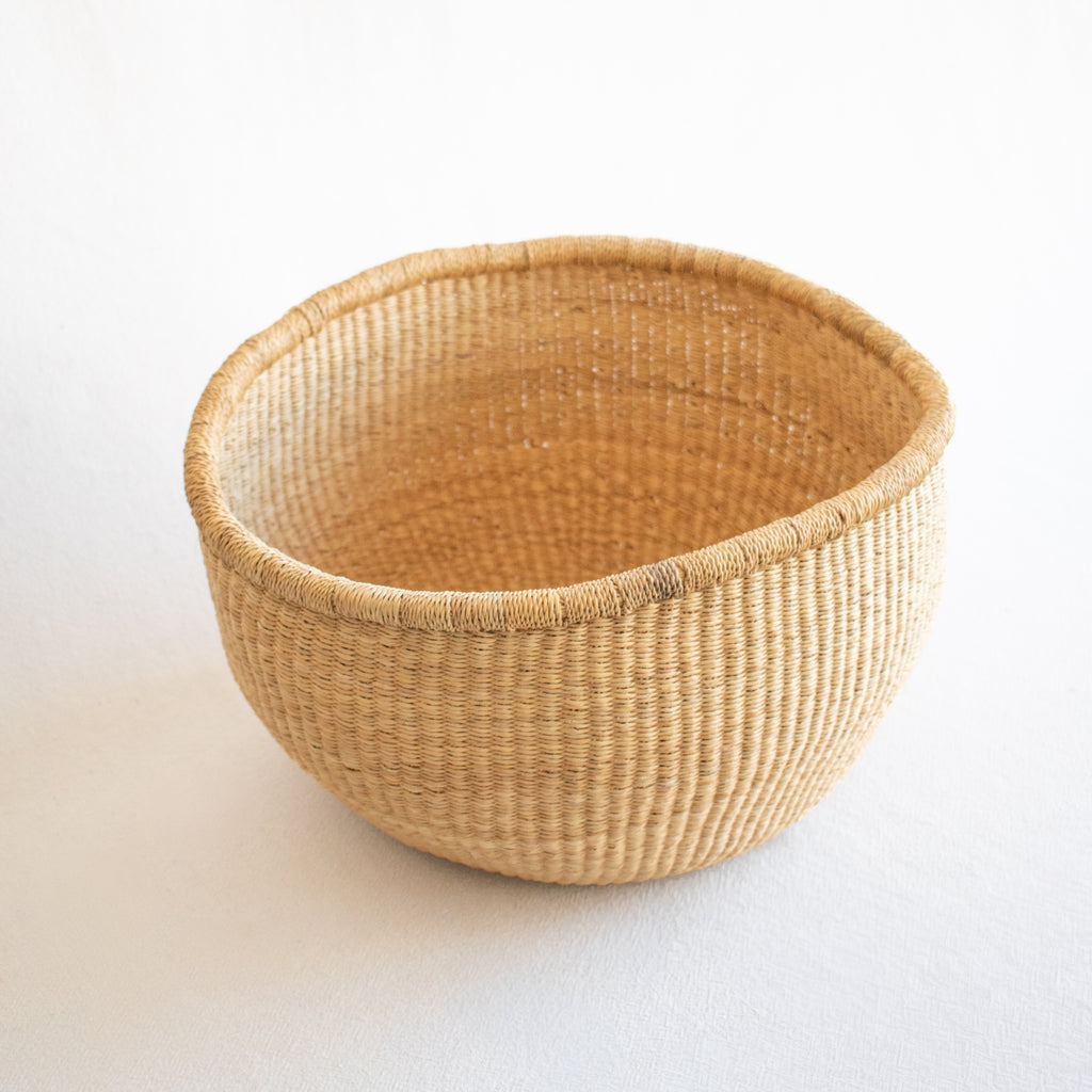 Swahili Round Bolga Storage Basket
