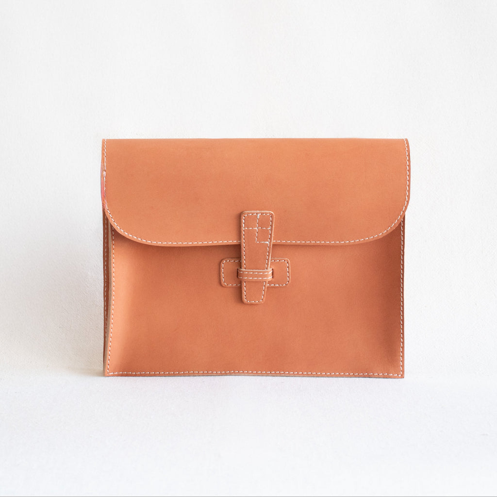 Large Attache Clutch - Honey