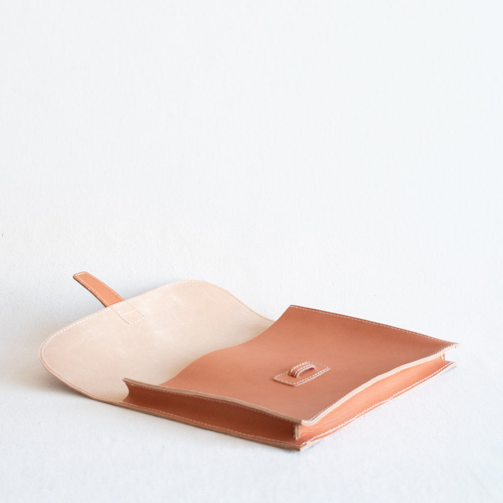 Large Attache Clutch - Honey