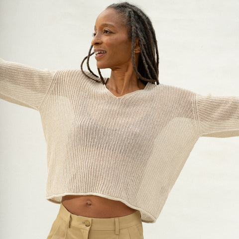 Knit Pullover - Natural