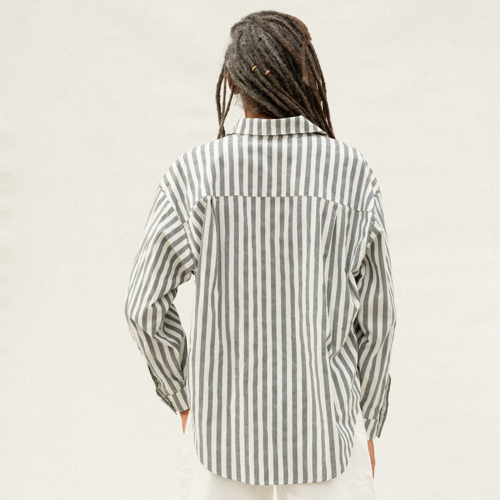 Specialty Alberta Shirt - Bold Slate Stripe