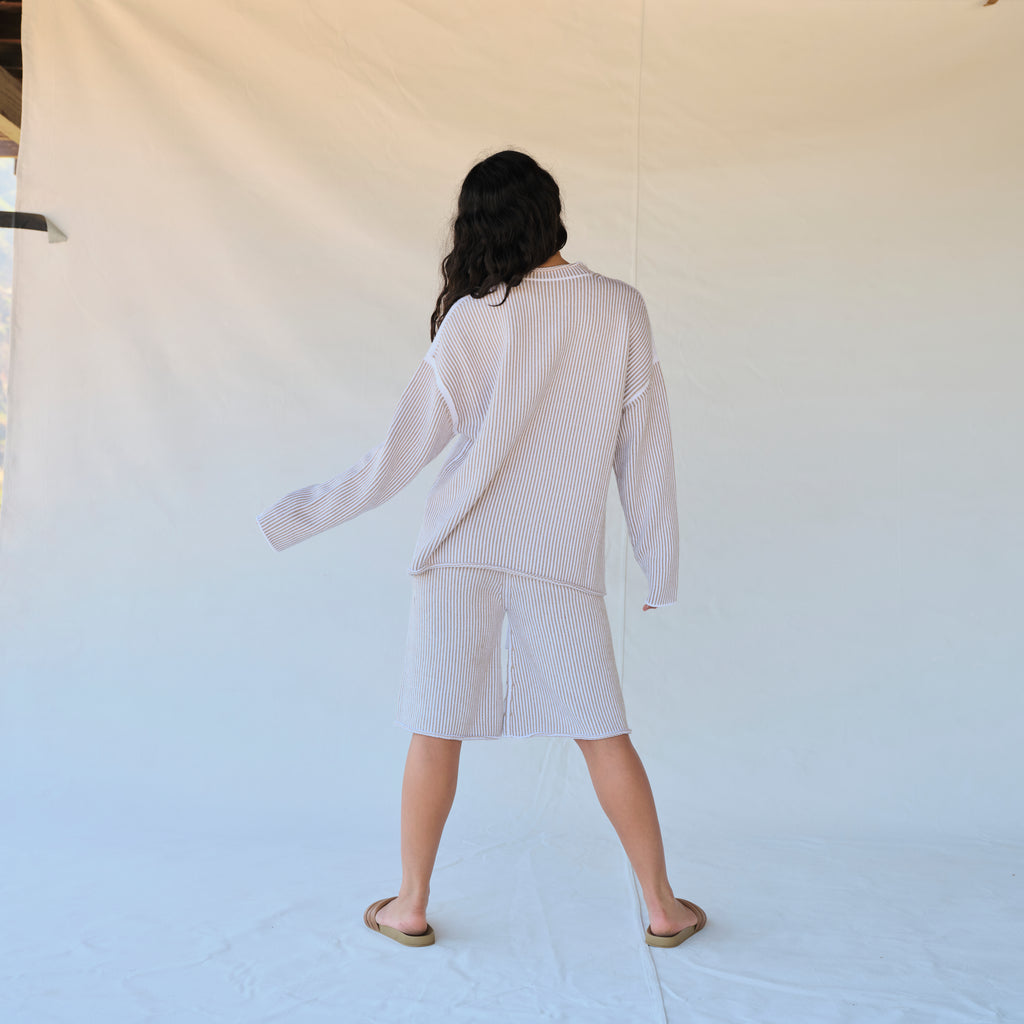 Linea Shorts - White/Sisal