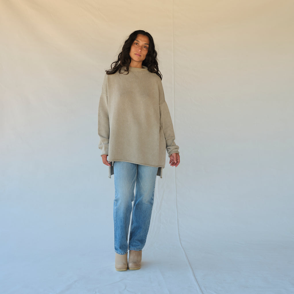 Fade Rollneck - Washed Clay