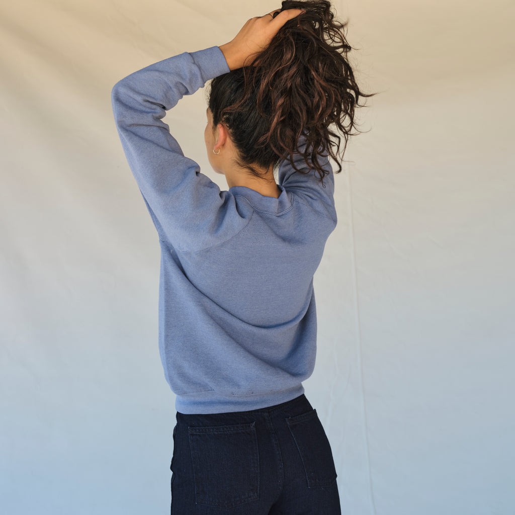 Vintage Denim Blue Sweatshirt