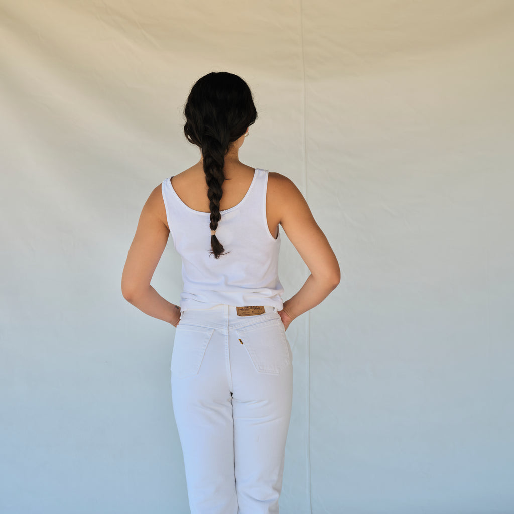 Vintage Orange Tab Levi's - White