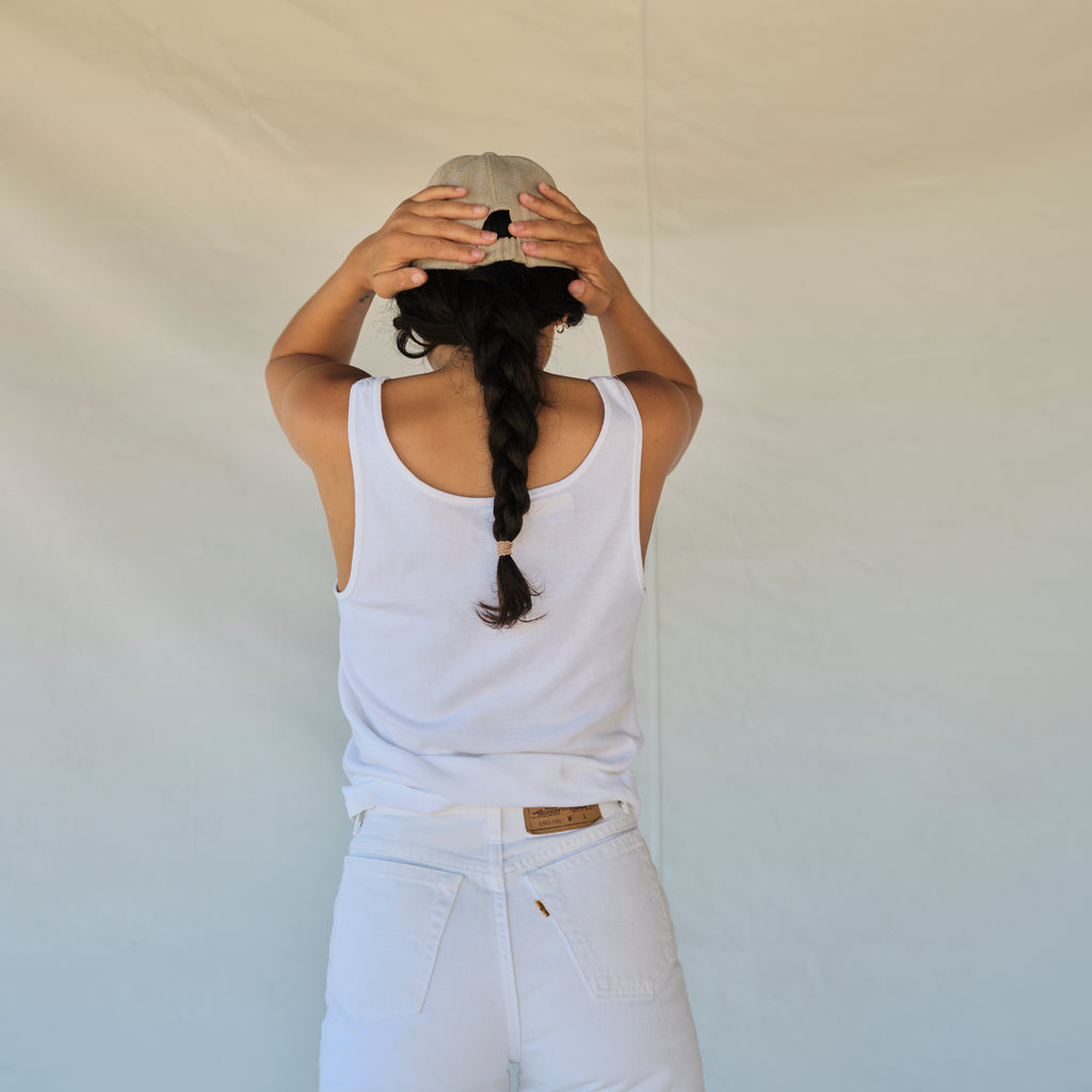 Vintage Tank Top - White