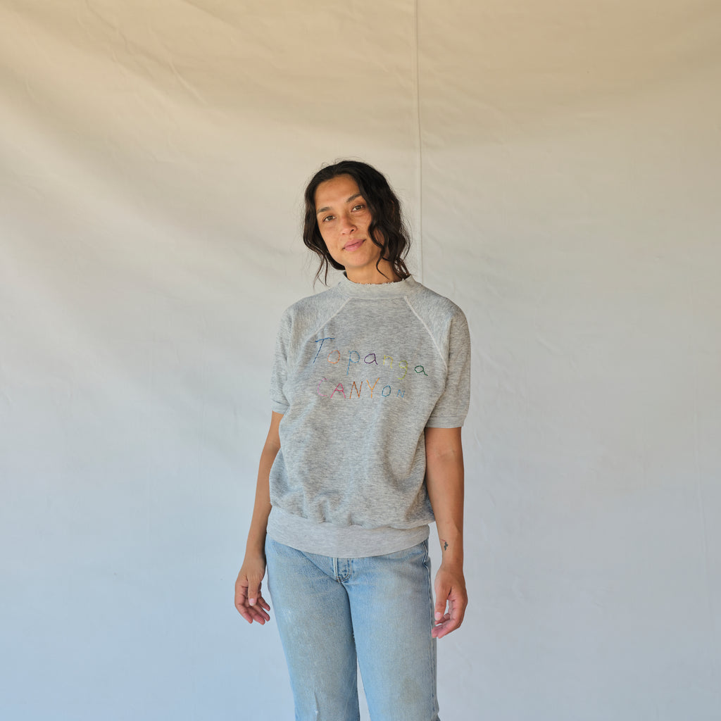 Vintage Topanga Canyon Short Sleeve Sweatshirt