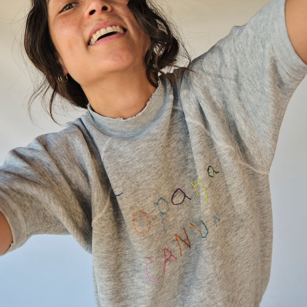 Vintage Topanga Canyon Short Sleeve Sweatshirt