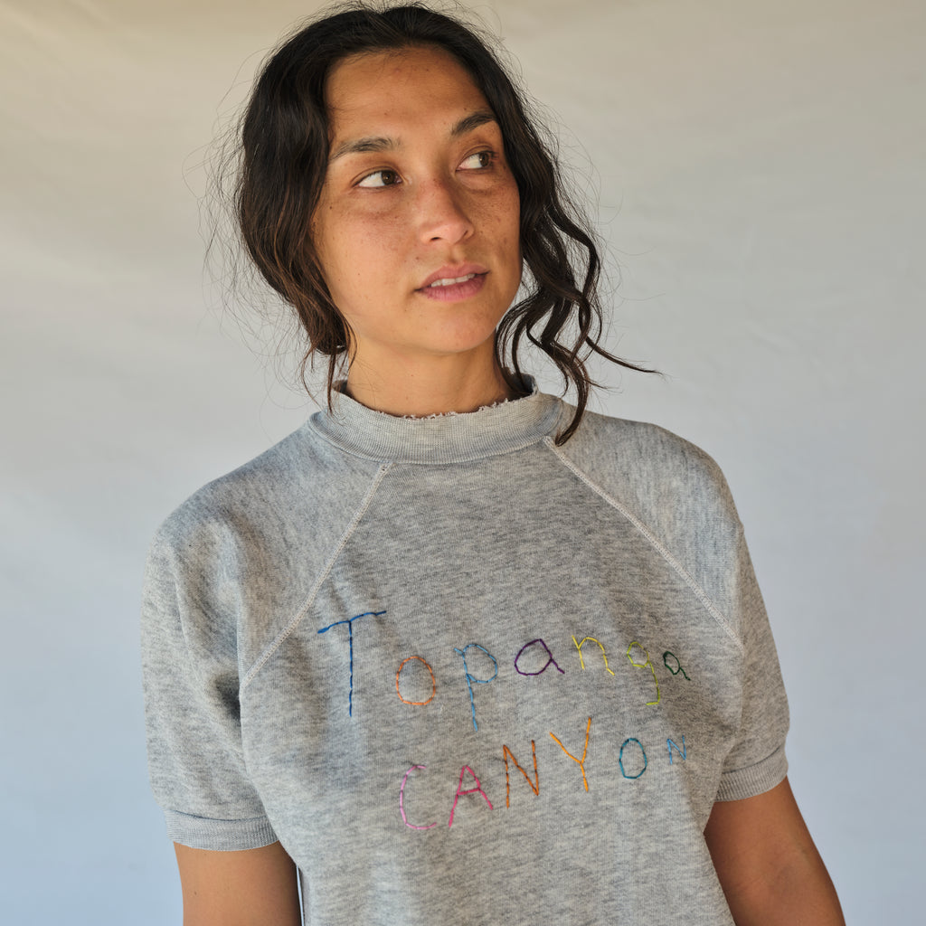 Vintage Topanga Canyon Short Sleeve Sweatshirt
