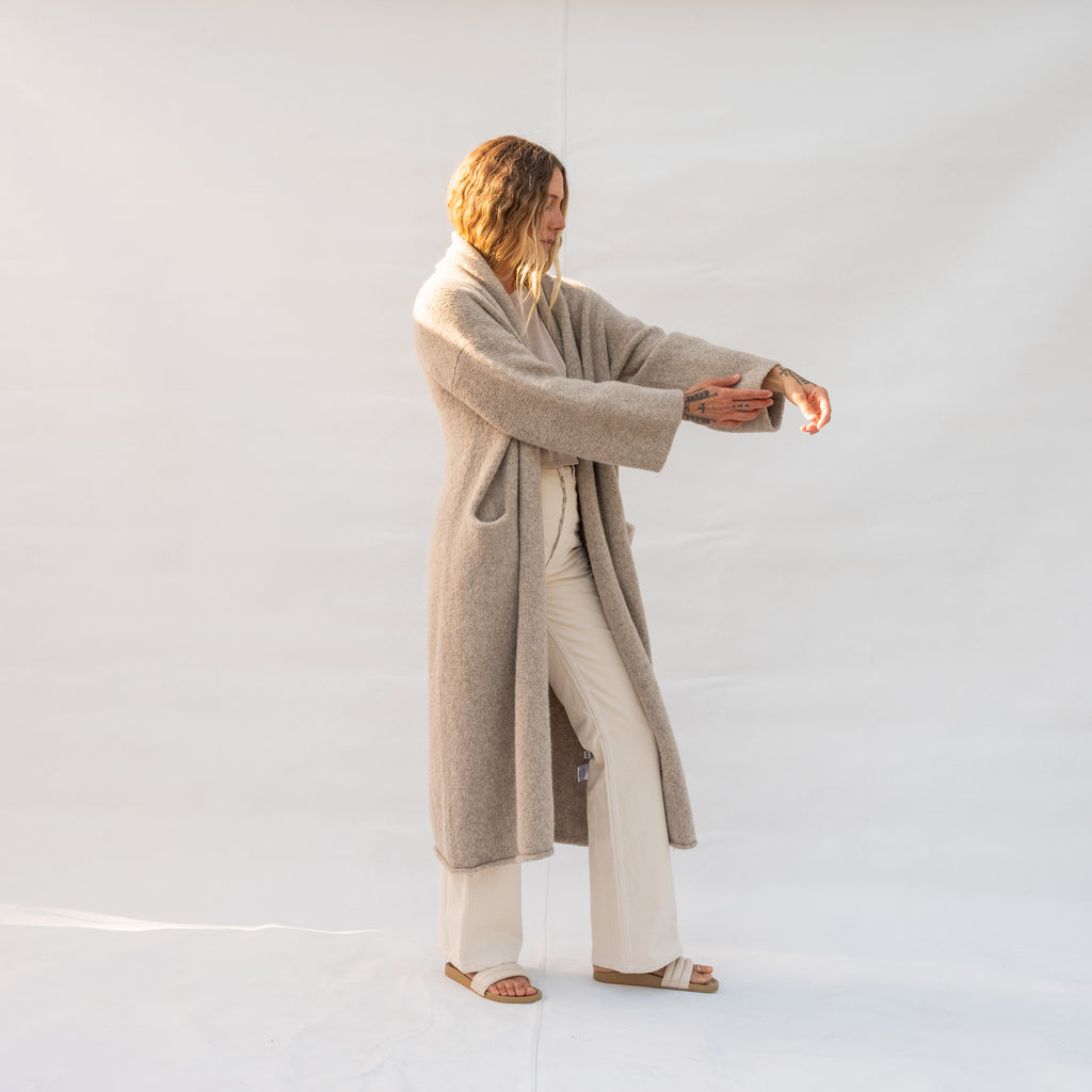 Long Shawl Cardigan - Dust