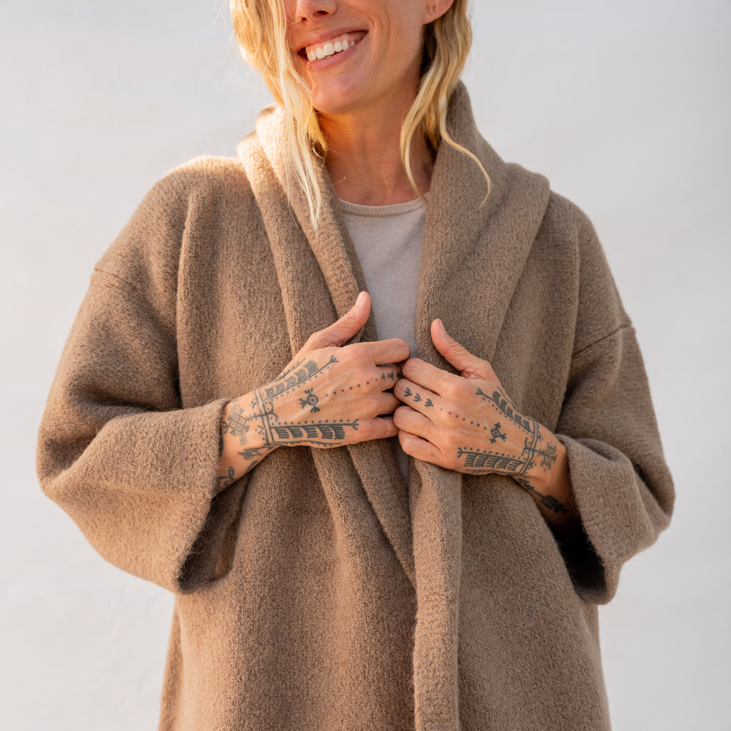 Capote Coat - Tobacco