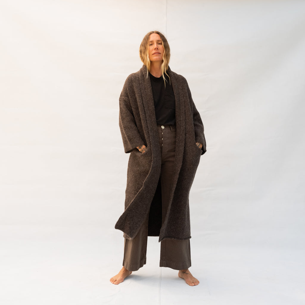 Long Shawl Cardigan - Patina