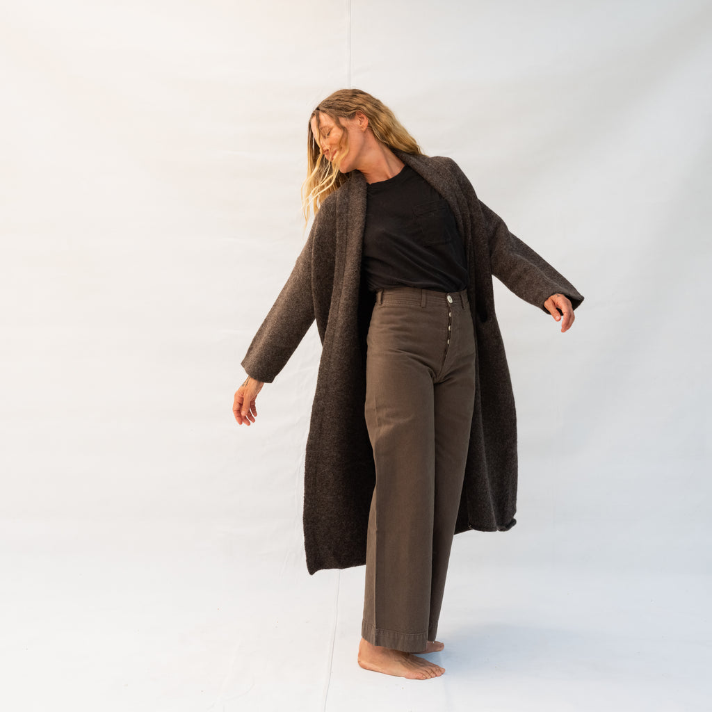 Long Shawl Cardigan - Patina