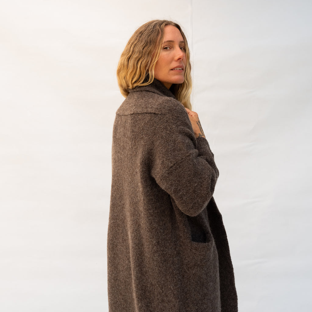 Long Shawl Cardigan - Patina