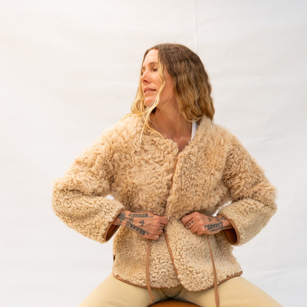 Pyramid Robe - Oat