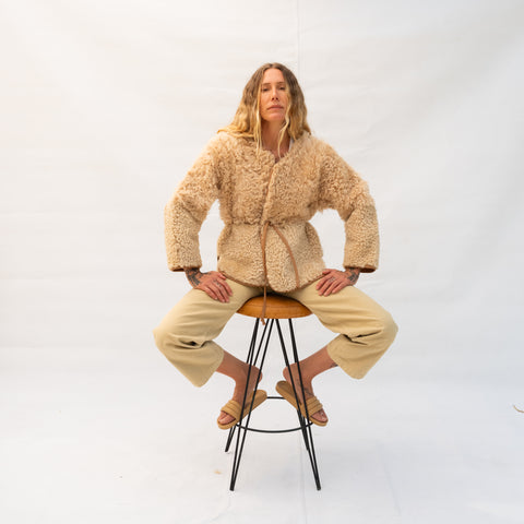 Pyramid Robe - Oat