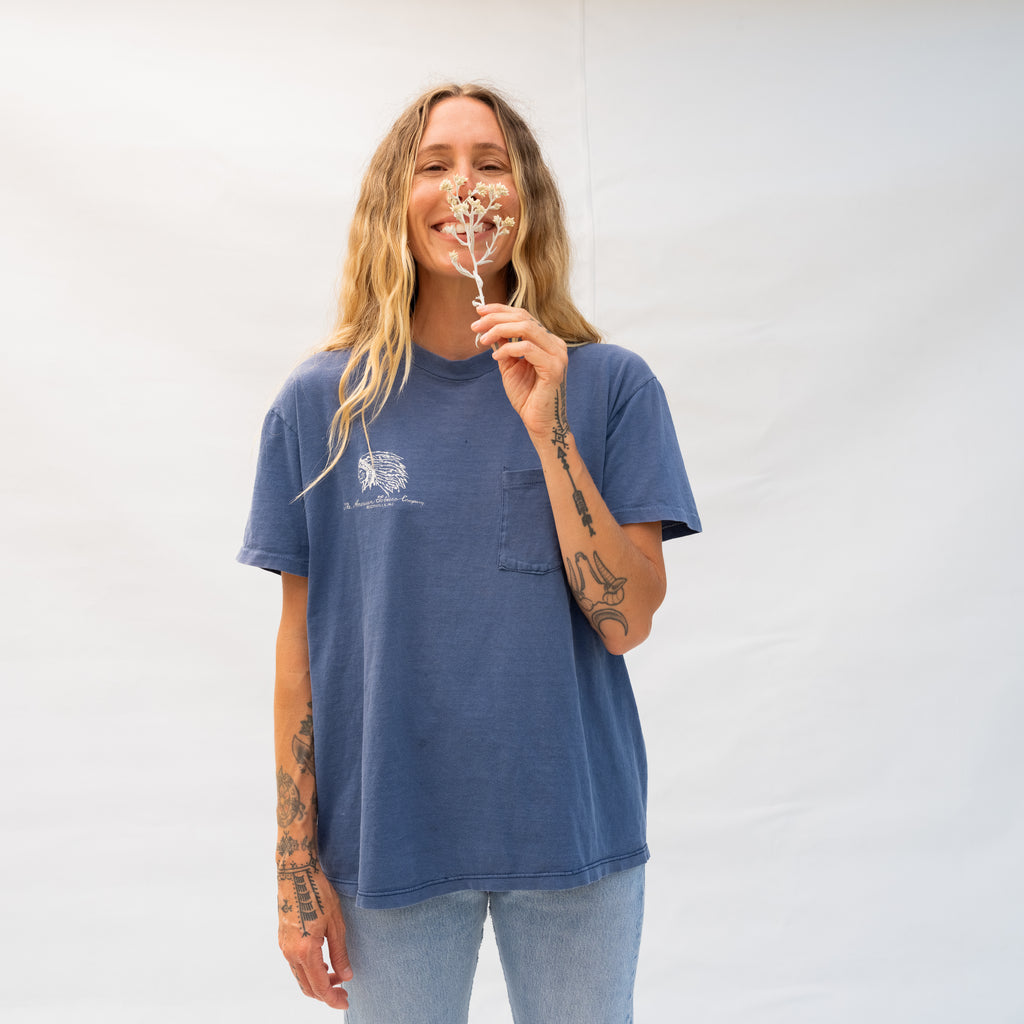 Vintage Blue T Shirt