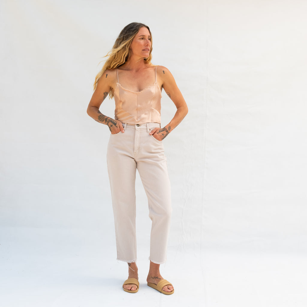 Slink Crop Cami - Nude
