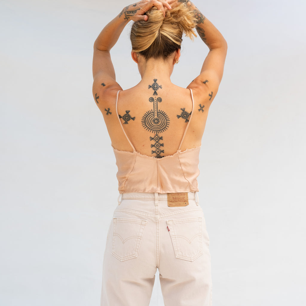 Slink Crop Cami - Nude