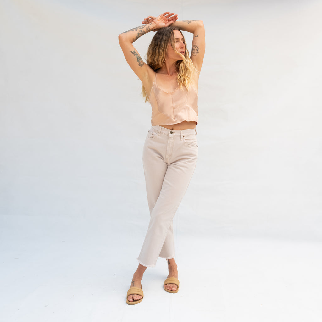 Slink Crop Cami - Nude