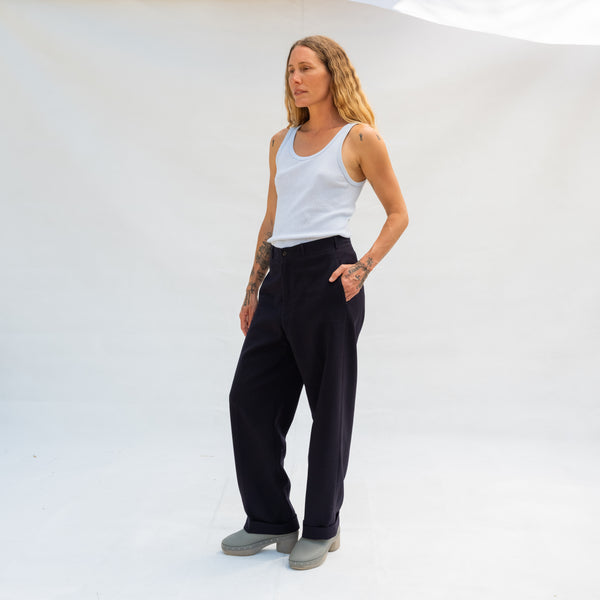 Vintage Navy Trouser