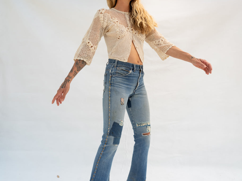 Vintage Crocheted Cardigan