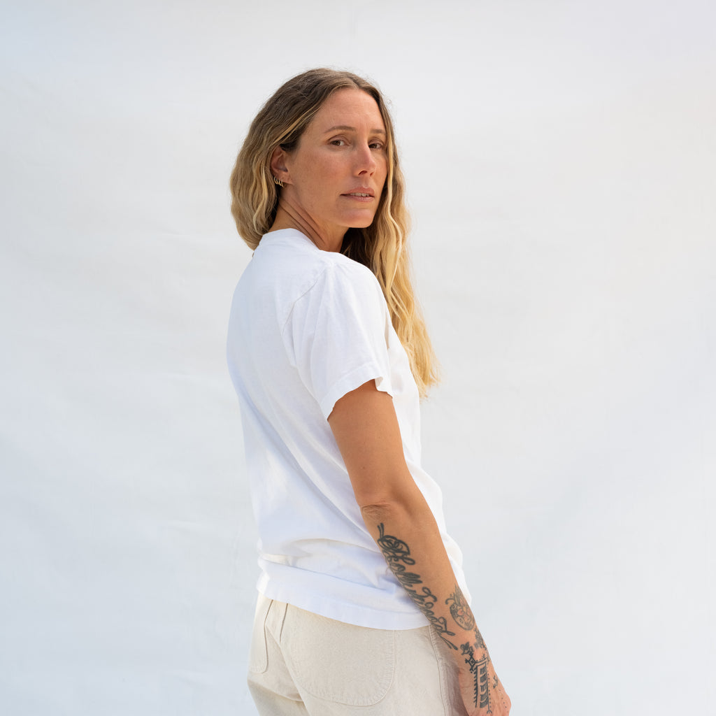 White Vintage Pocket T-Shirt