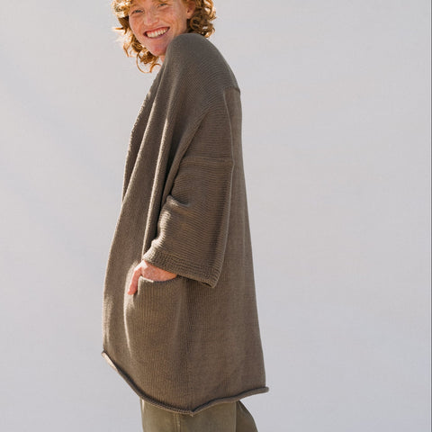 Shawl Cardigan - Rock