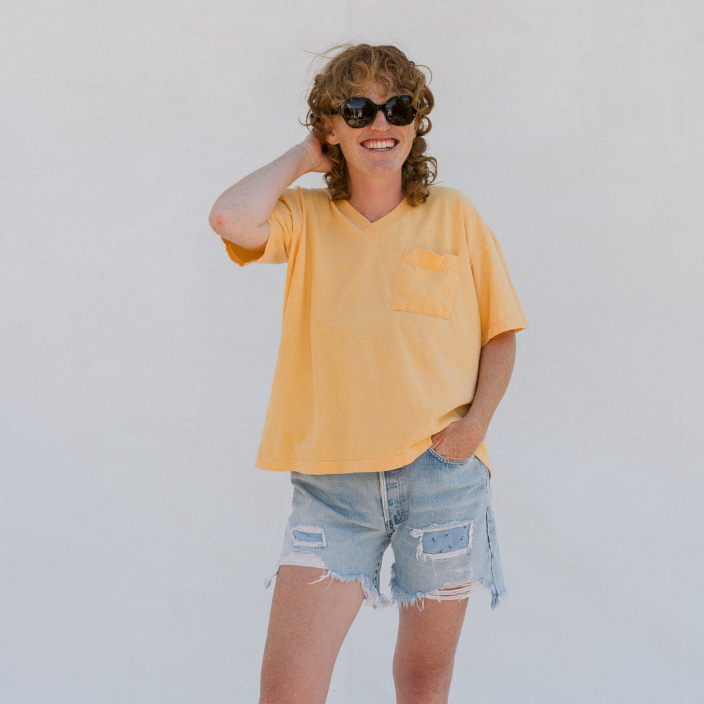 Vintage Buttery V Neck