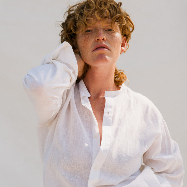 Vintage Linen Button Up