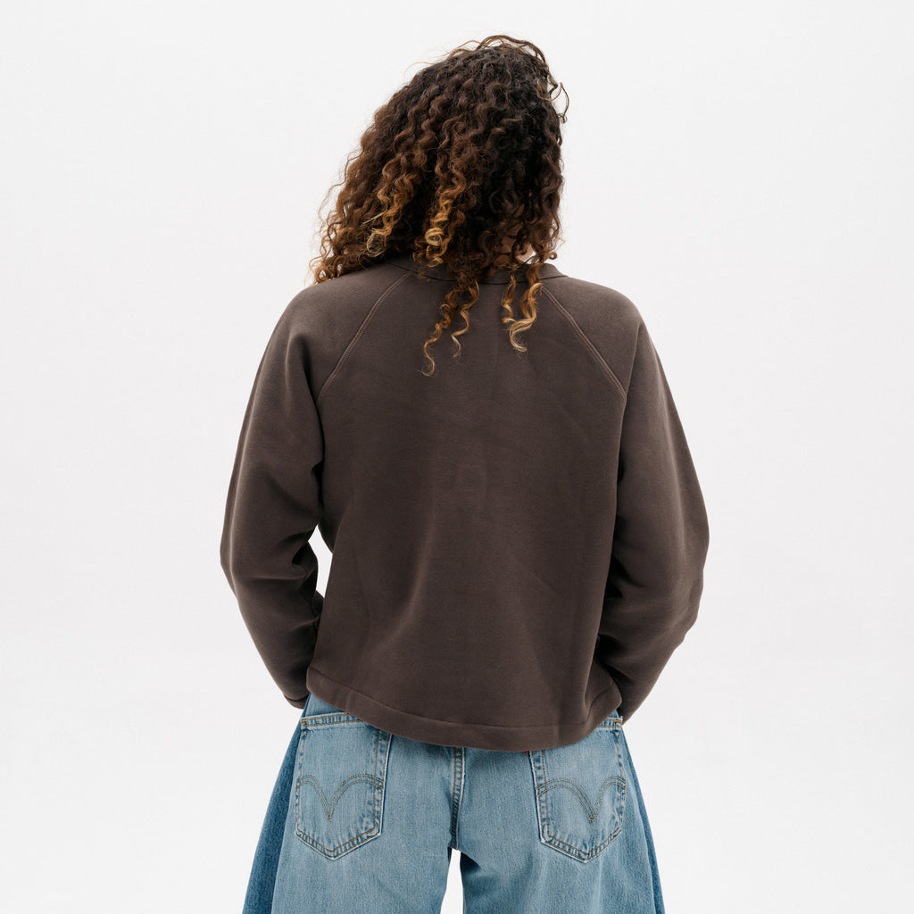 Snap Cardigan - Vintage Saddle Overdye