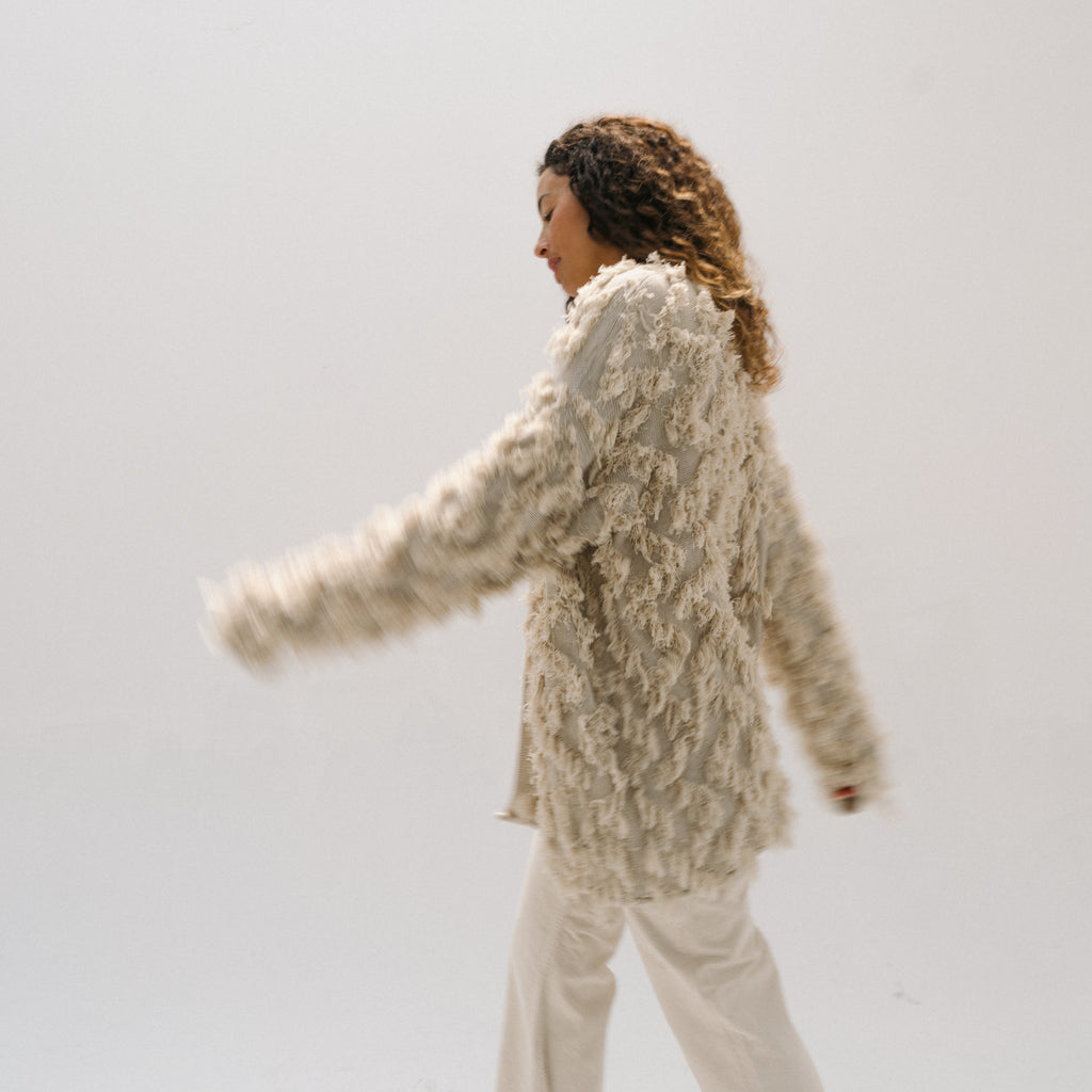 Tufted Cardigan - Flax