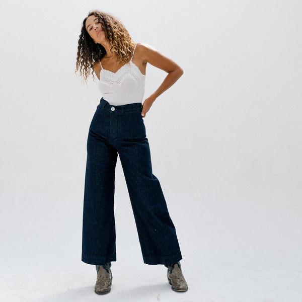 Sailor Pant - Indigo w/ Indigo Stitch