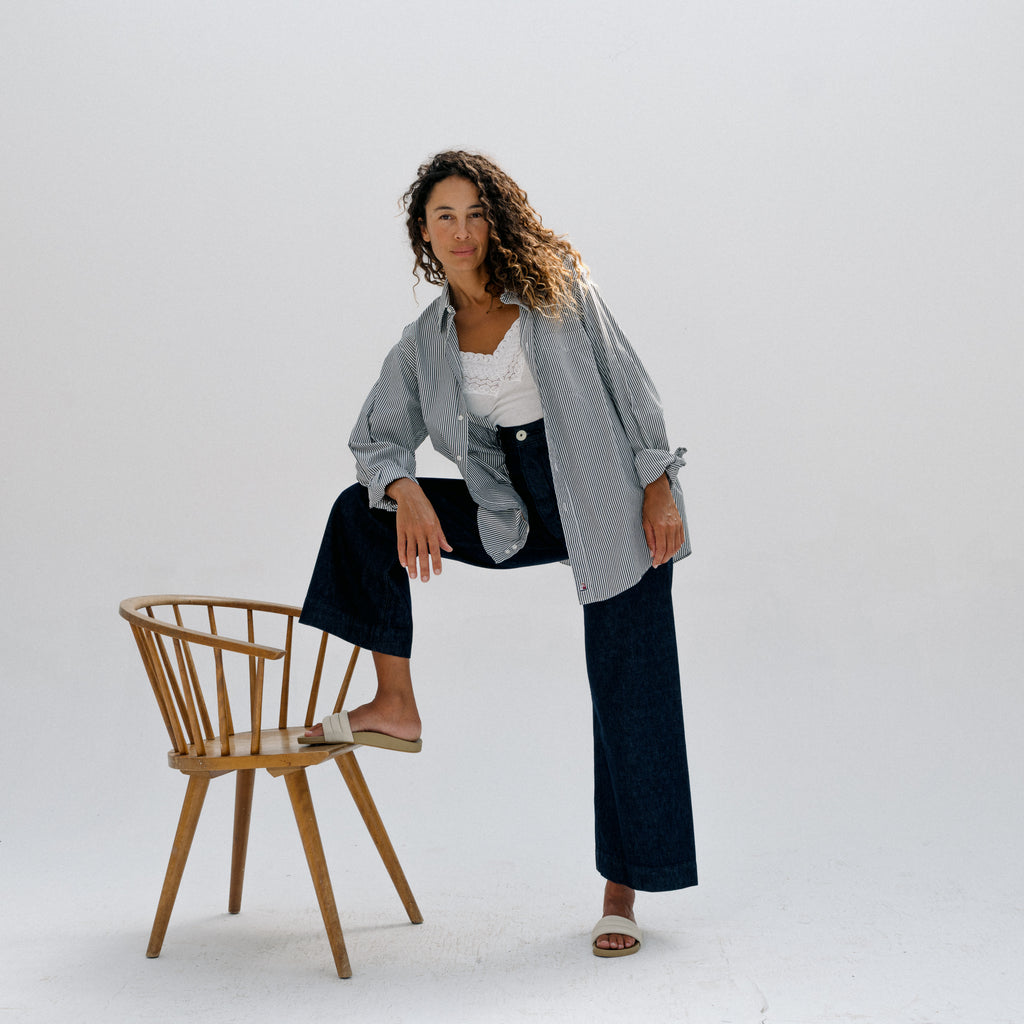 Sailor Pant - Indigo w/ Indigo Stitch