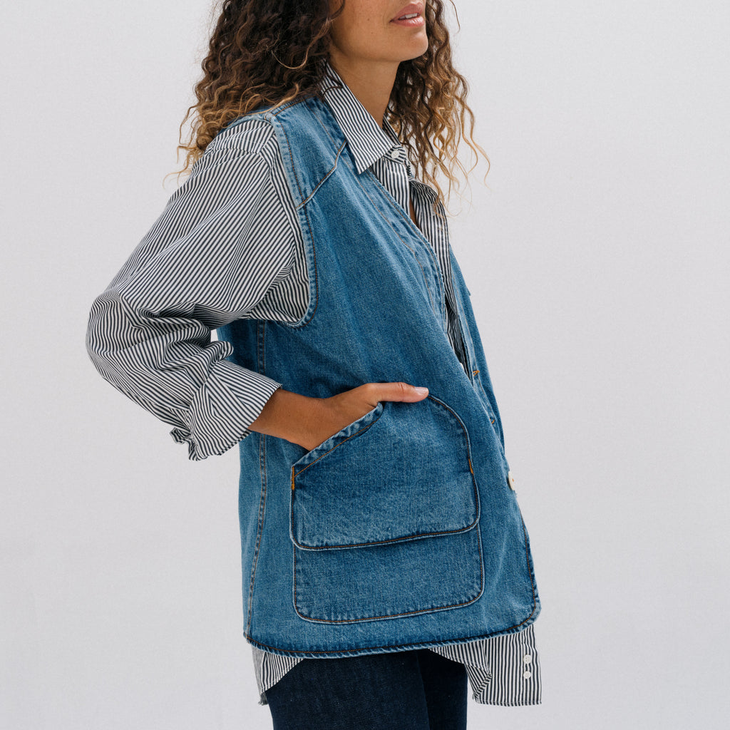Director's Vest - Cowboy Blue