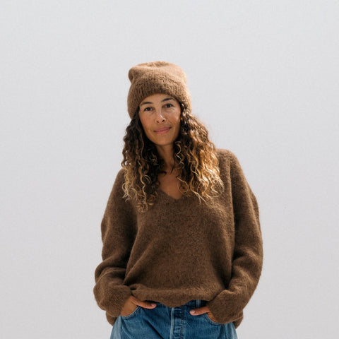 Brushed Beanie - Rust