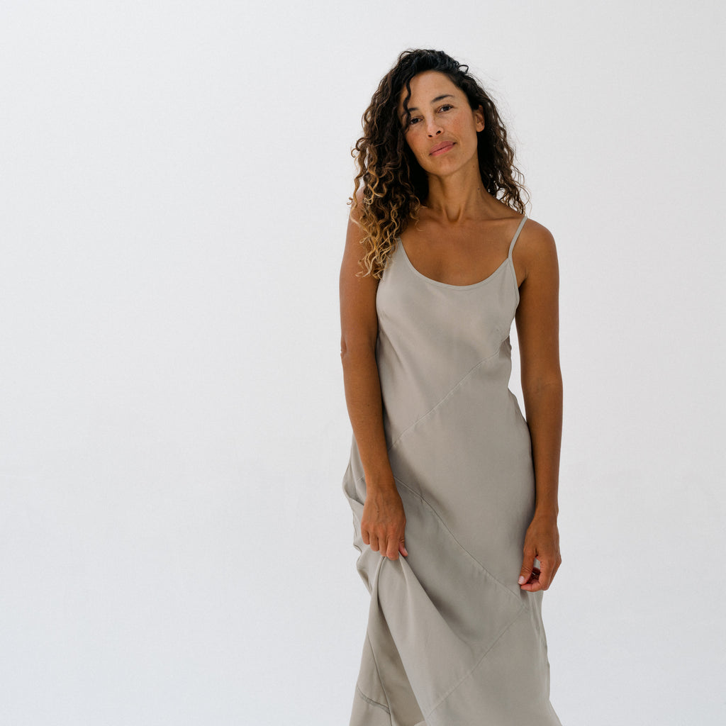 Bias Dress - Greige