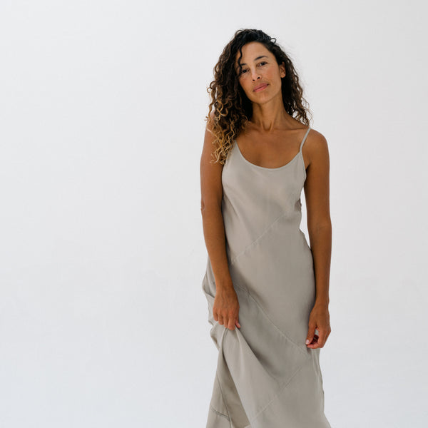 Bias Dress - Greige