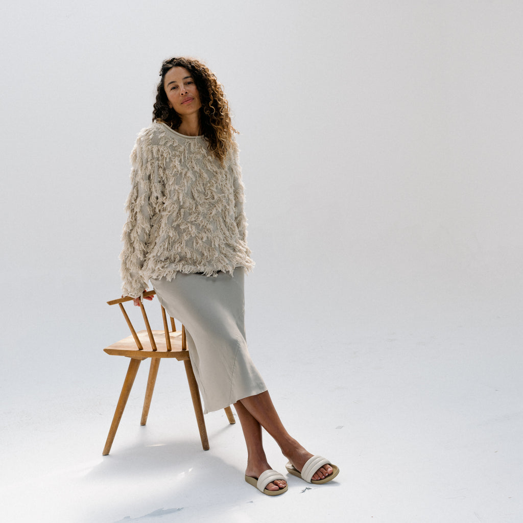 Tufted Pullover - Flax