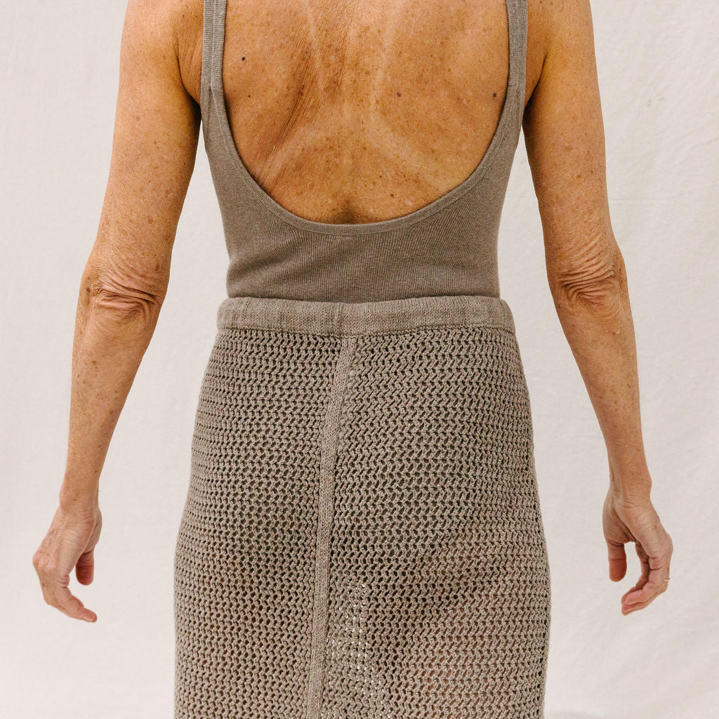 Net Skirt - Wood