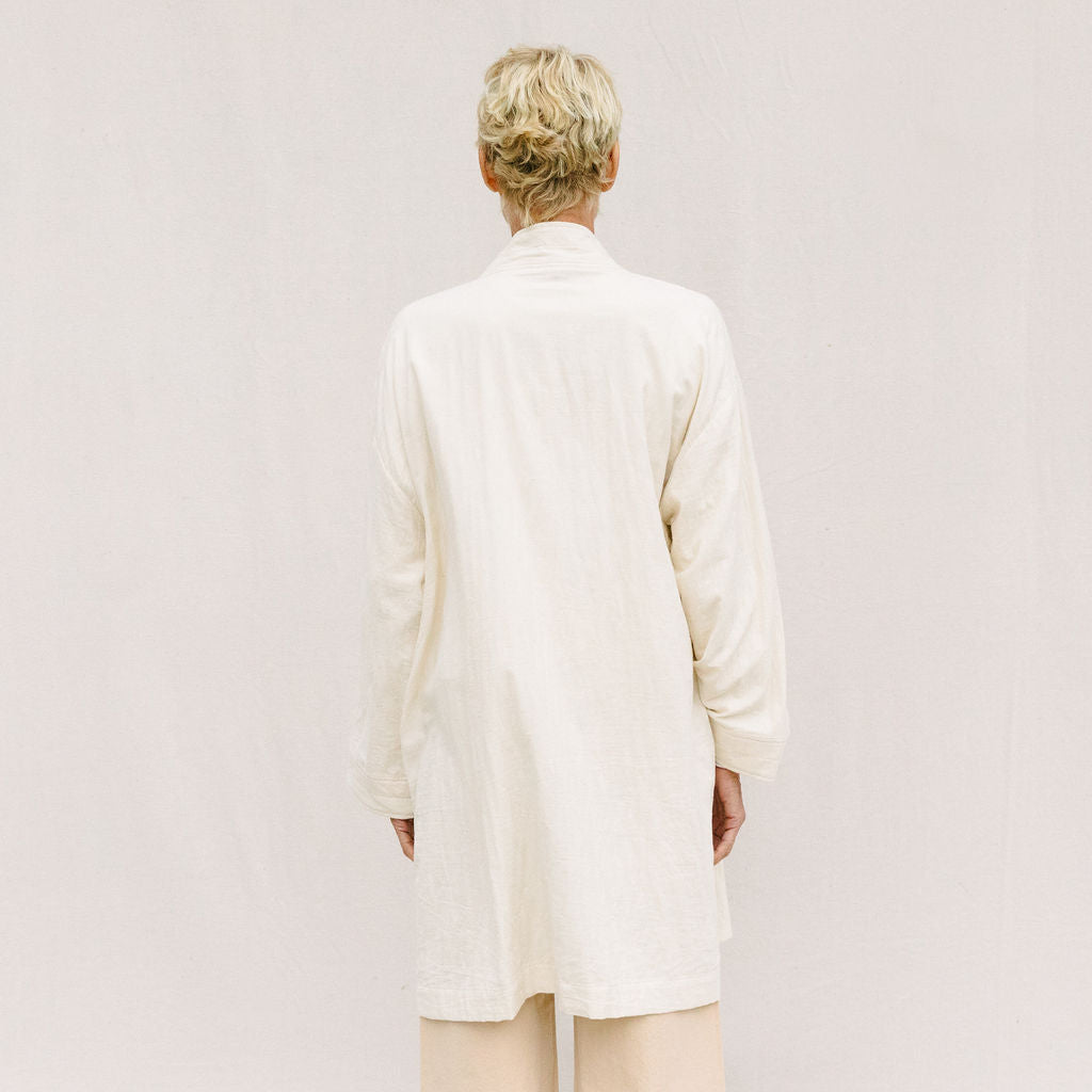 Azumadaki Quilt Robe - Ivory