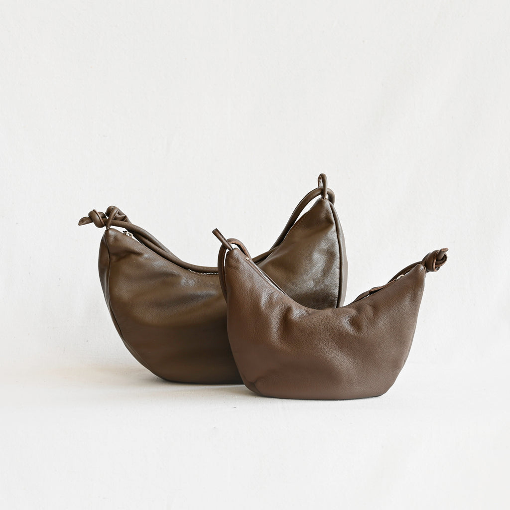 Large Bow Bag - Tobacco