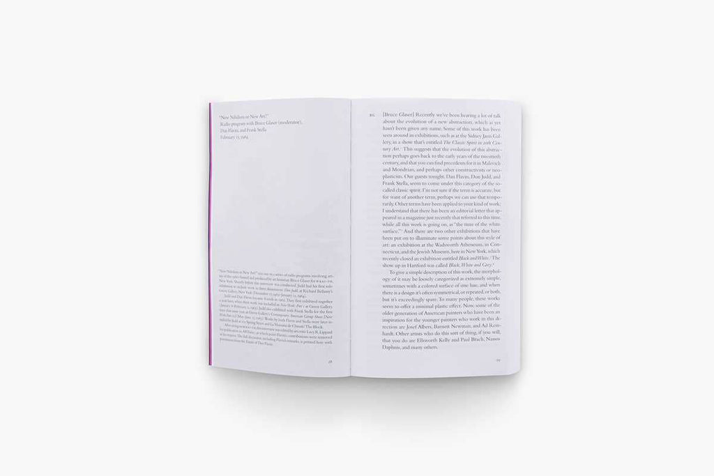 Donald Judd Interviews by Donald Judd
