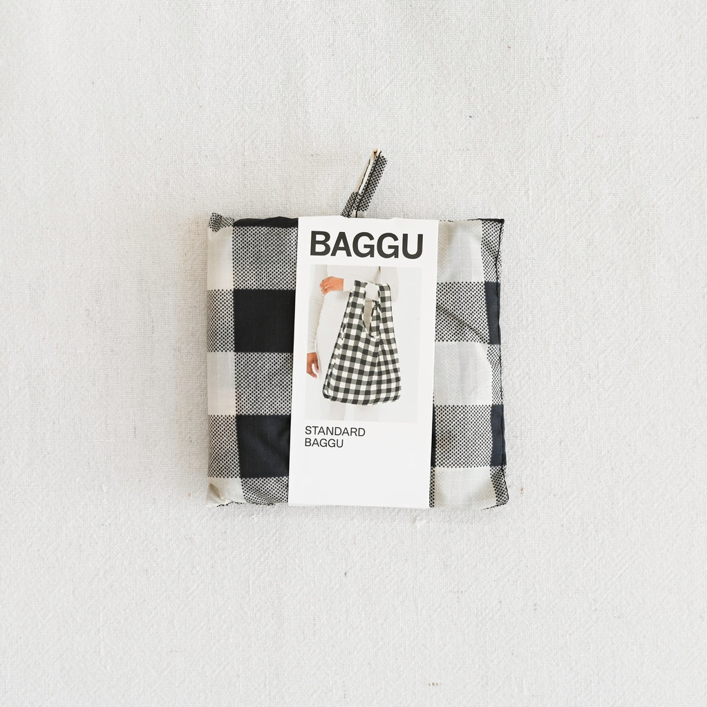 Standard Baggu - Black & White Big Check