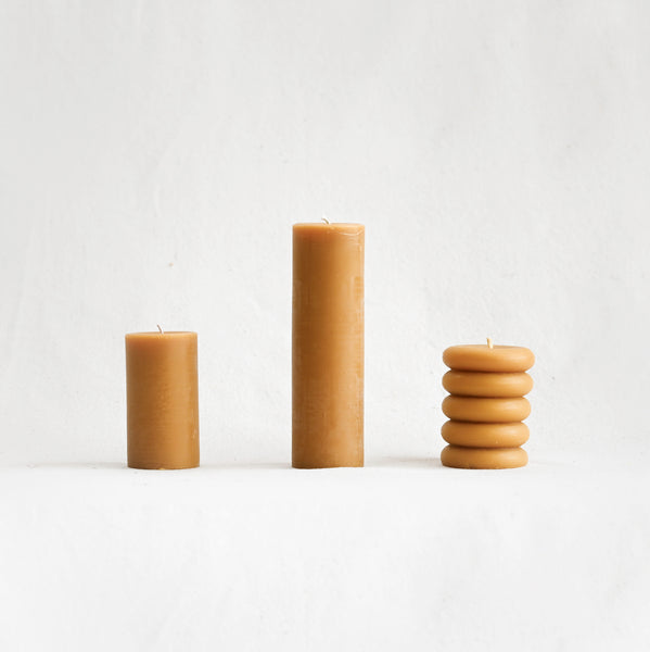 Beeswax Pillar Candles