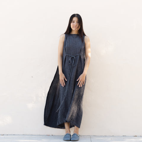 Obi Dress - Grey Navy