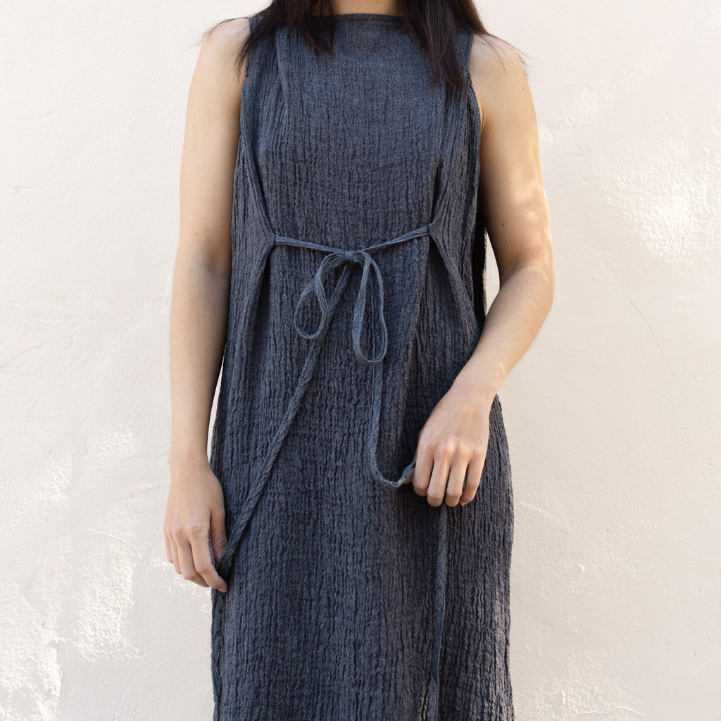 Obi Dress - Grey Navy