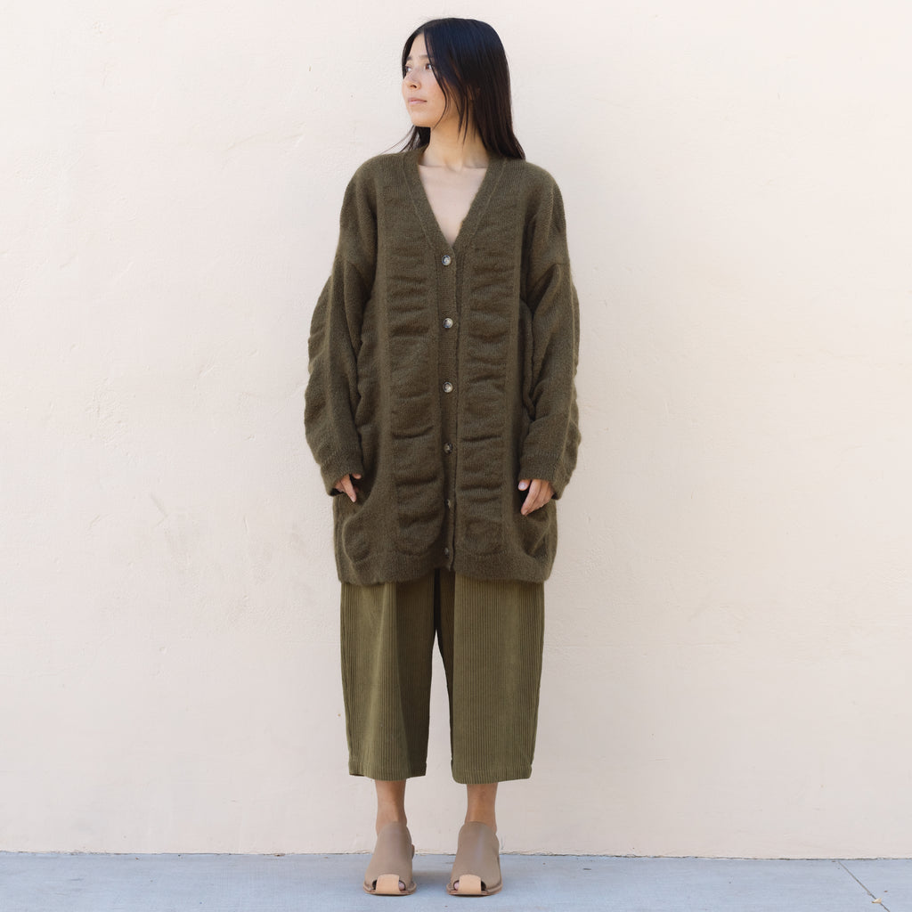 Waterfall Cardigan - Dk. Olive